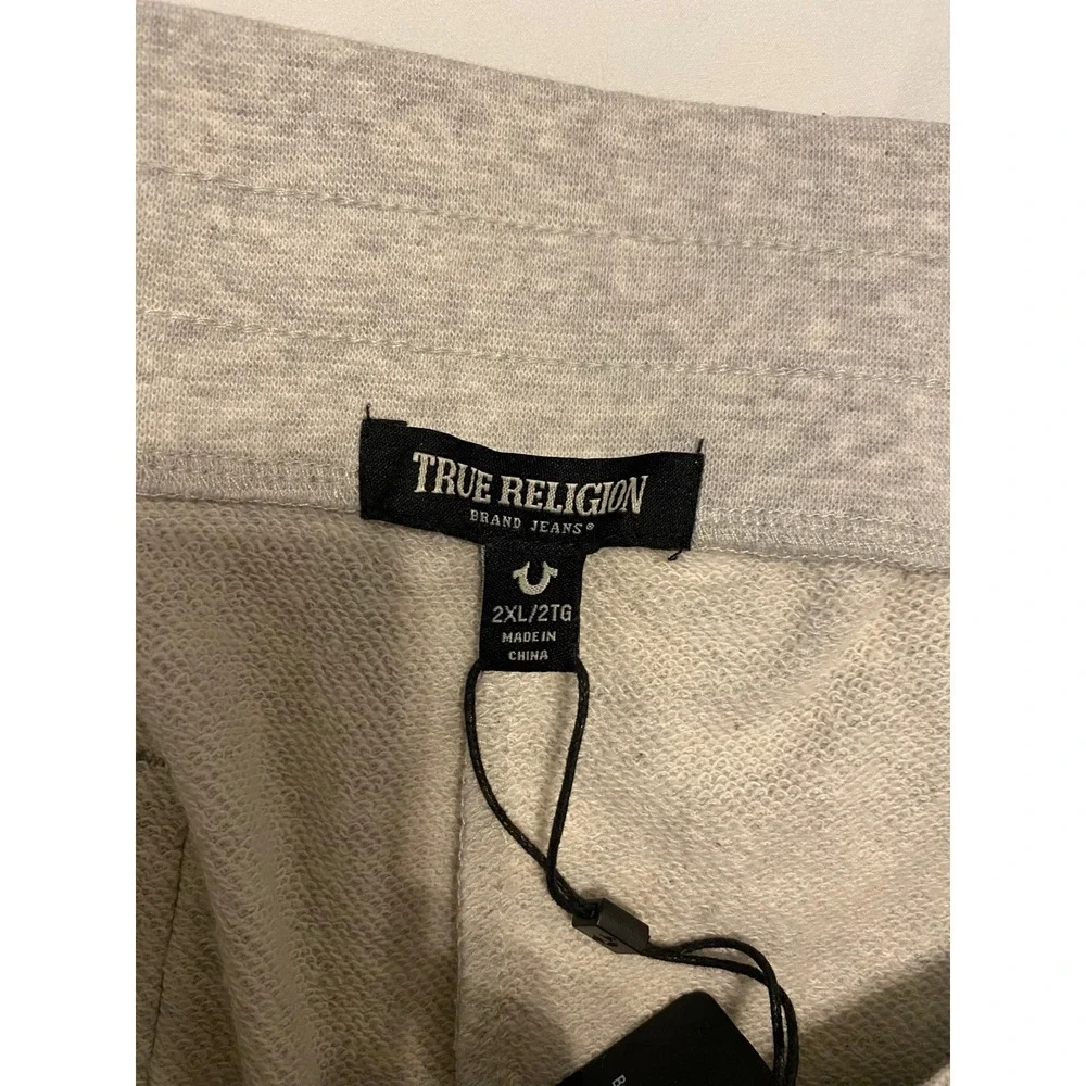 True Religion‎ NWT Mens XXL Sweatpants Joggers Gray Heather Casual Lounge